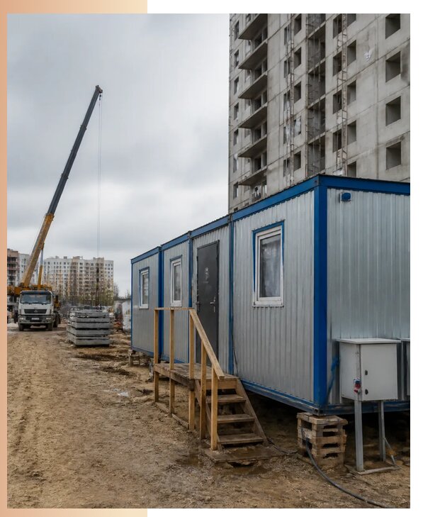 Аренда строительных вагончиков для рабочих в Оренбурге